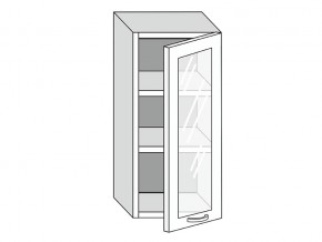 19.40.3 Шкаф настенный (h=913) на 400мм с 1-ой стекл. дверцей в Очёре - ochyor.магазин96.com | фото