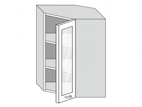 19.60.3у Шкаф настенный (h=913) угловой на 600мм со стекл. дверцей в Очёре - ochyor.магазин96.com | фото