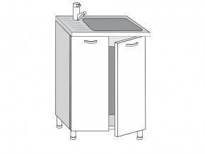 2.60.2м Шкаф-стол на 600мм под врезную мойку с 2-мя дверцами в Очёре - ochyor.магазин96.com | фото