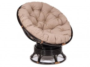 Кресло-качалка Papasan w 23/01 B с подушкой Antique brown, экошерсть Коричневый в Очёре - ochyor.магазин96.com | фото