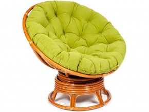 Кресло-качалка Papasan w 23/01 B с подушкой Cognac, флок Олива в Очёре - ochyor.магазин96.com | фото