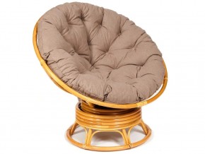 Кресло-качалка Papasan w 23/01 B с подушкой Honey, экошерсть Коричневый в Очёре - ochyor.магазин96.com | фото