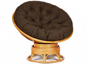 Кресло-качалка Papasan w 23/01 B с подушкой Honey, ткань Коричневый в Очёре - ochyor.магазин96.com | фото