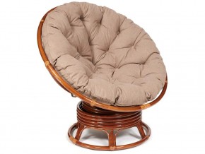 Кресло-качалка Papasan w 23/01 B с подушкой Pecan, экошерсть Коричневый в Очёре - ochyor.магазин96.com | фото