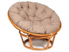 Кресло Papasan 23/01 W с подушкой Cognac, экошерсть Коричневый в Очёре - ochyor.магазин96.com | фото