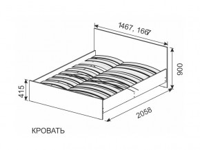 Кровать 1600х2000 ортопедическое основание в Очёре - ochyor.магазин96.com | фото