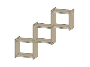 Полка Квадро ясень шимо светлый в Очёре - ochyor.магазин96.com | фото
