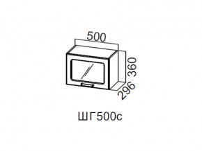 ШГ500с/360 Шкаф навесной 500/360 (горизонт. со стеклом) в Очёре - ochyor.магазин96.com | фото